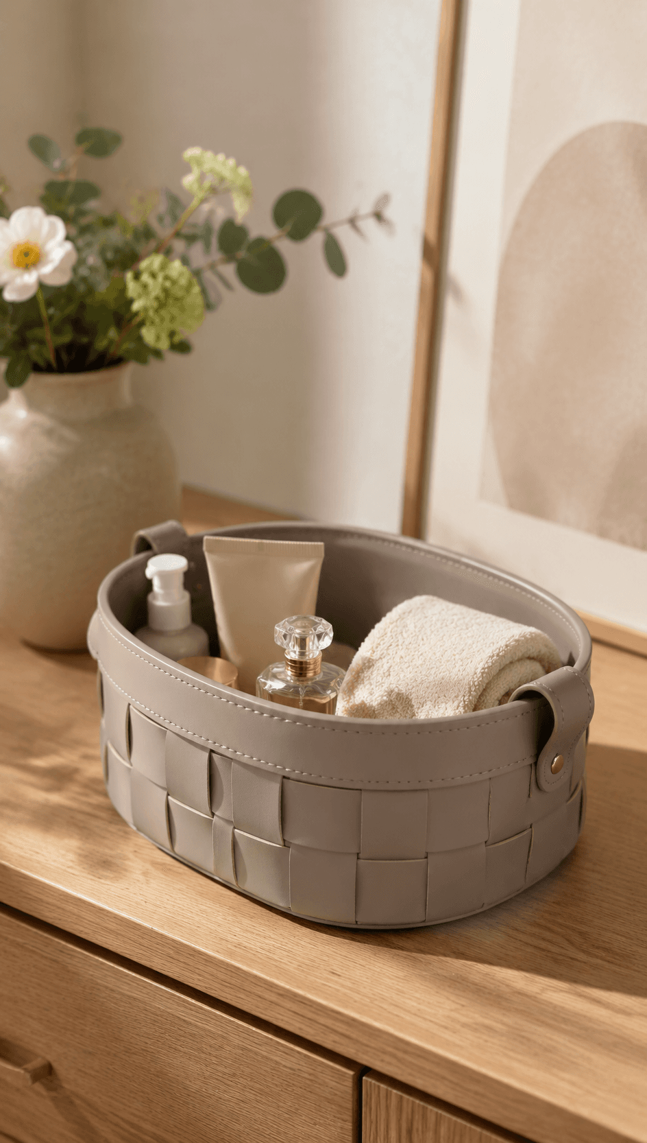 Stackable Desktop Storage Basket