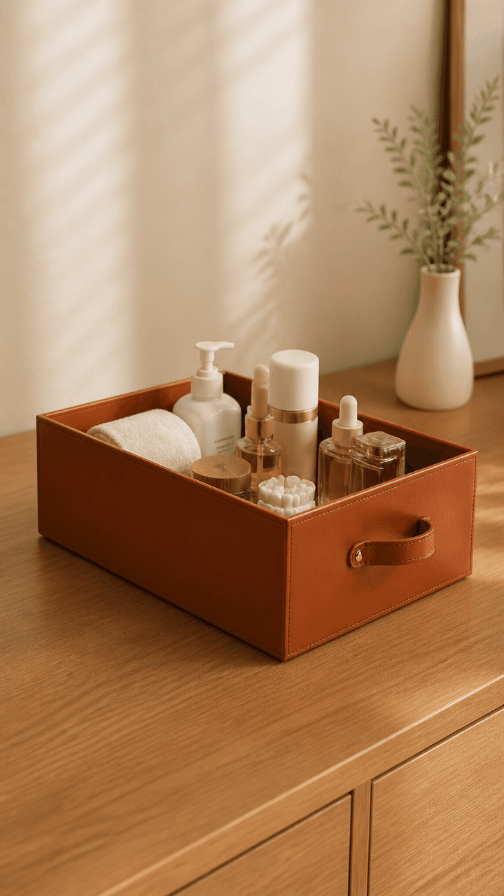 Stackable Desktop Storage Basket